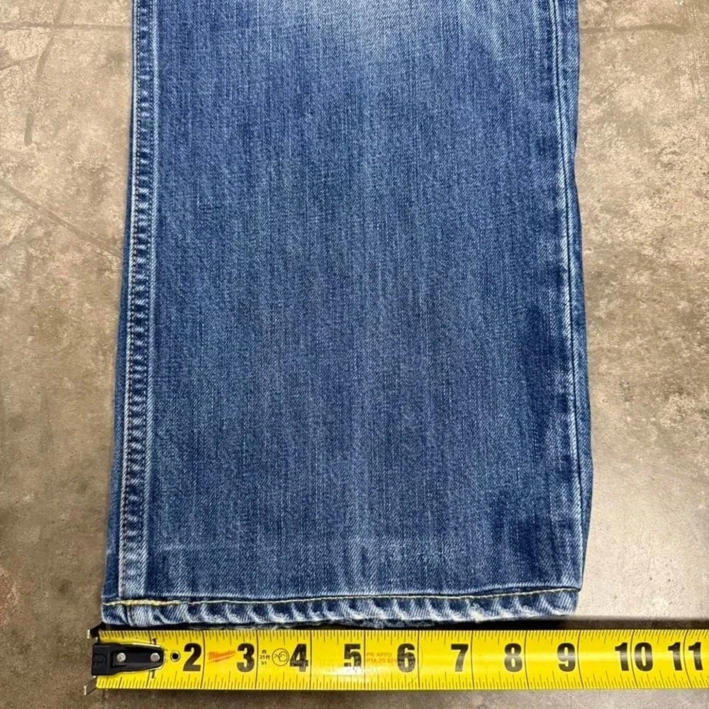 Vintage Y2K Polo Ralph Lauren Straight Leg Medium Wash Distressed Jeans 38x31